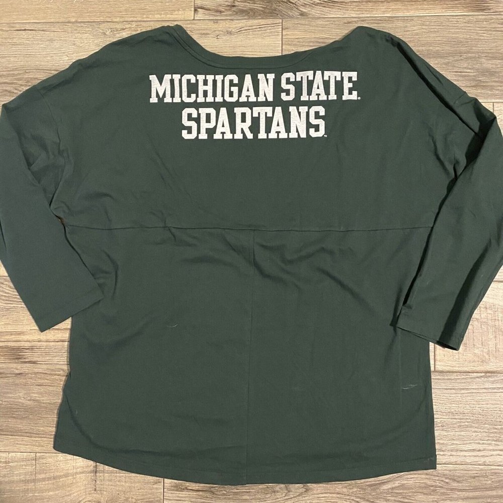 Nike Dark Green Long Sleeve Tee with Silver Logo - Picture 2 of 9